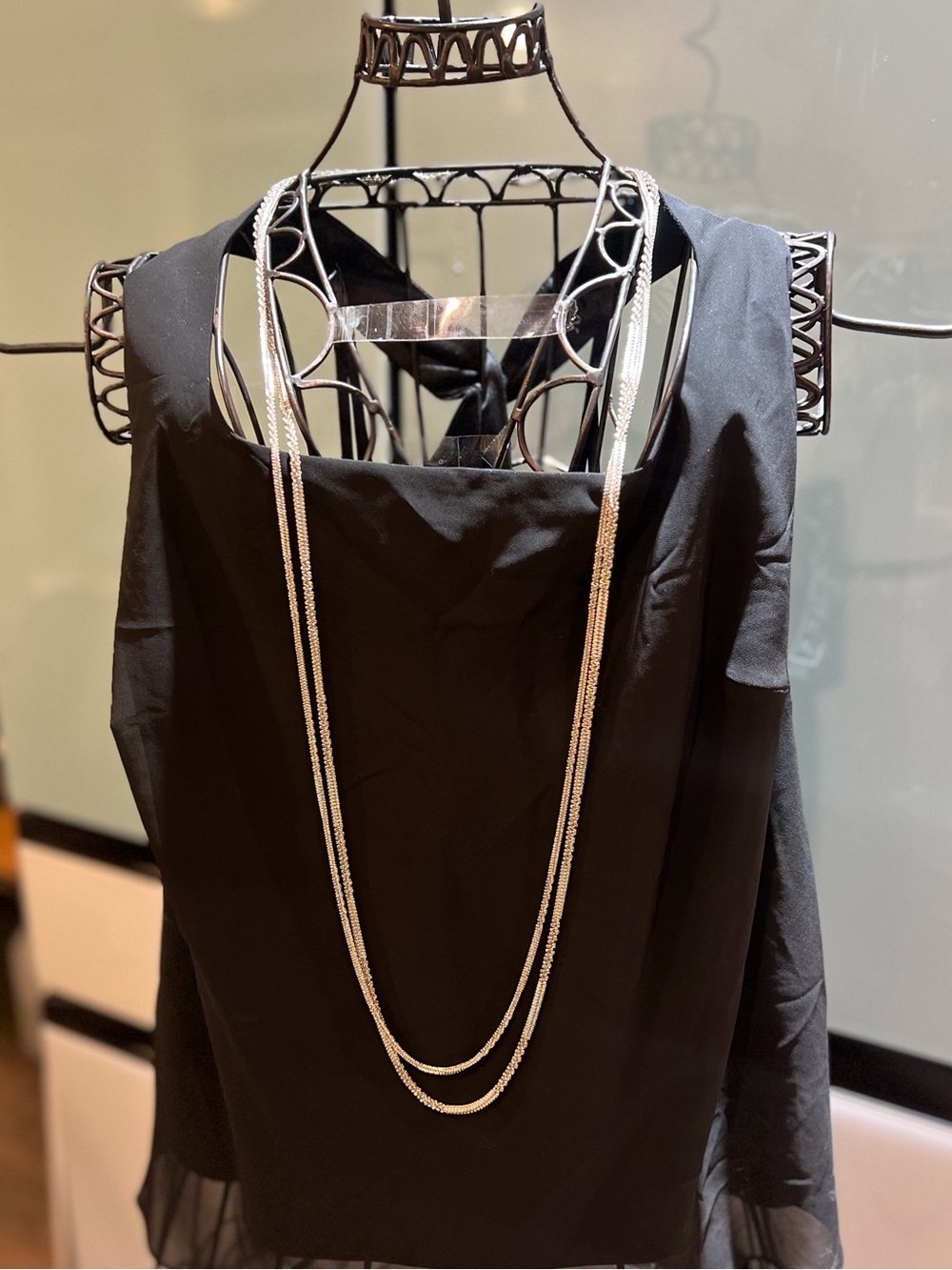 Lia Sophia Pristine Silver Multi Strand Necklace